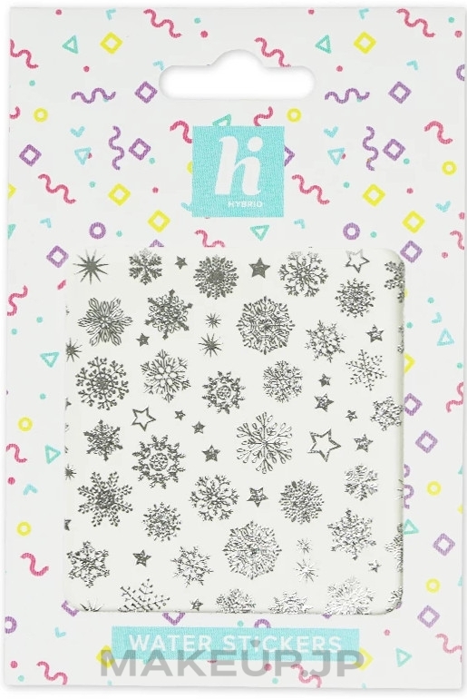 Nail Water Stickers - Hi Hybrid Nail Stickers  — photo 01 - Xmas Silver Snowflakes