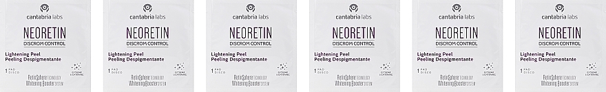 Brightening Face Peeling - Cantabria Labs Neoretin Discrom Control Pigment Peel Pads — photo N5