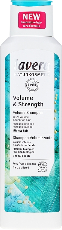 Volume & Strength Shampoo - Lavera Volume & Strength Shampoo — photo N1