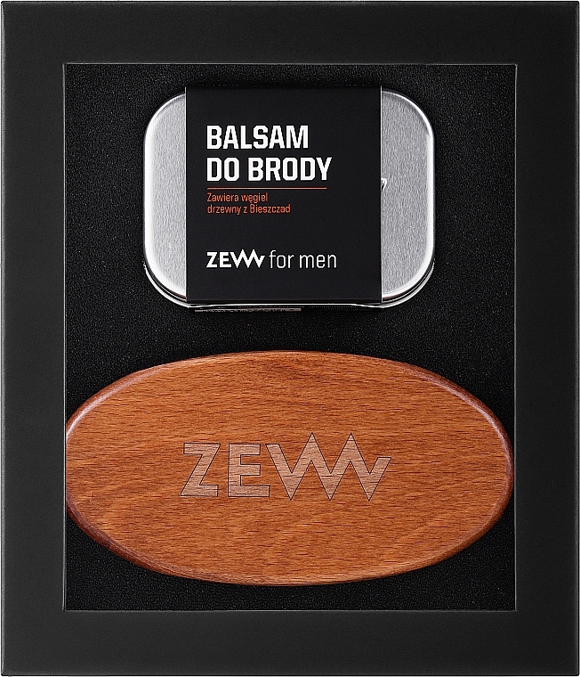 Set - Zew For Men (/Beard/brush + balm/80ml) — photo N1