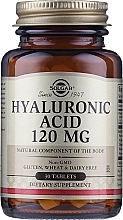 Fragrances, Perfumes, Cosmetics Dietary Supplement "Hyaluronic Acid" 120 mg - Solgar Hyaluronic Acid
