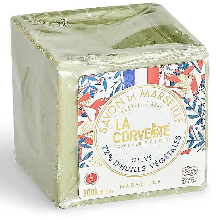 Traditional Marseille Soap - La Corvette Cube Olive 72% Soap Limited Edition — photo N5