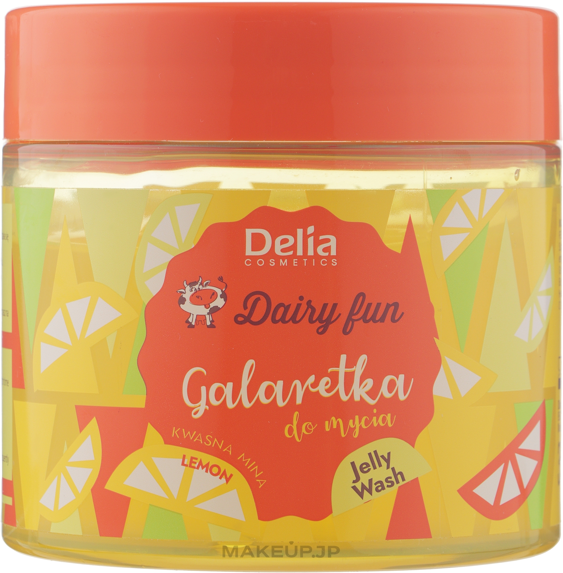 Lemon Shower Jelly - Delia Dairy Fun Sour Mina — photo 350 g