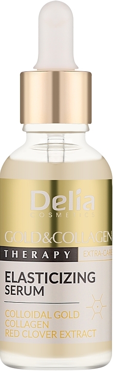 Gold & Collagen Face Serum - Delia Gold & Collagen Therapy Elasticizing Serum — photo N1