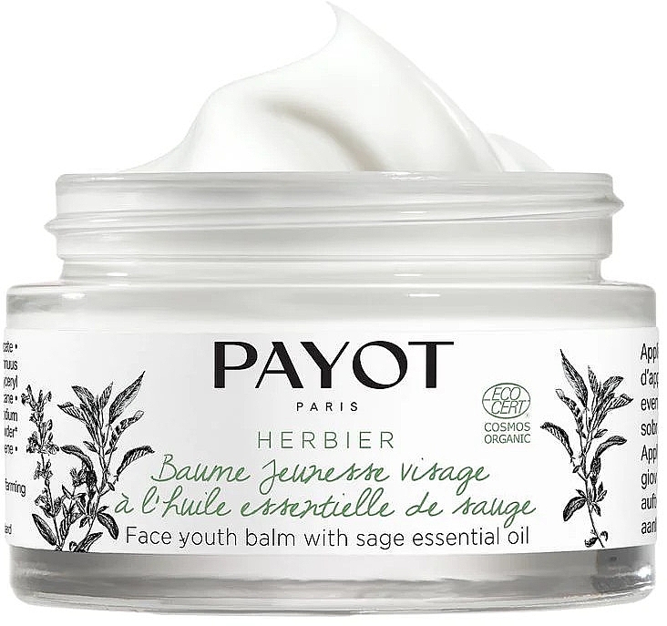 Face Balm with Sage and Olive Oils - Payot Herbier Face Youth Balm — photo N2