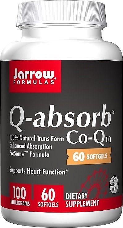 Coenzyme Q10 Softgel Capsules - Jarrow Formulas Q-Absorb 100 mg — photo N23