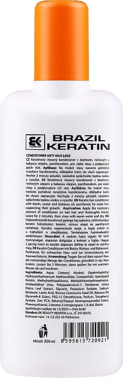 Keratin Conditioner for Weak Hair - Brazil Keratin Regulate Anti Hair Loss Conditioner — photo N19