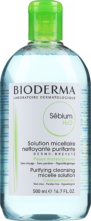 Micellar Lotion - Bioderma Sebium H2O Micellaire Solution — photo N3