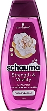 Shampoo "Nourishing Energy" - Schwarzkopf Schauma Strenght & Vitality  — photo N3