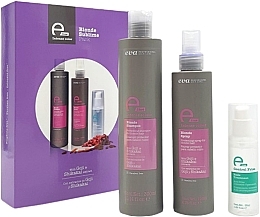 Set for Blonde Hair - Eva Professional E-line Blonde Pack (shmp/300ml + spray/200ml + serum/50ml) — photo N5