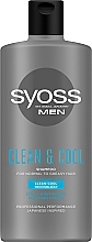 Menthol Shampoo for Normal and Oily Hair - Syoss Men Cool & Clean Shampoo — photo N4