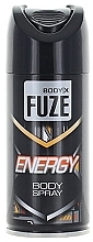 Fragrances, Perfumes, Cosmetics Energy Men Deodorant Spray - Body-X Fuze