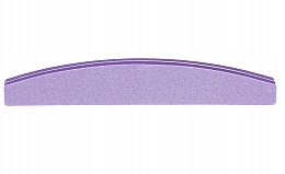 Fragrances, Perfumes, Cosmetics Double-Sided Nail File-Buffer, semicircle 100/180, purple - Tools For Beauty