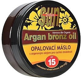 Tanning Oil - Vivaco Sun Argan Bronz Oil SPF 15 — photo N1