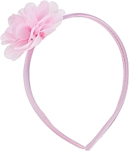 Decorative Hair Hoop, FA-5706, pink with flower - Donegal — photo N6