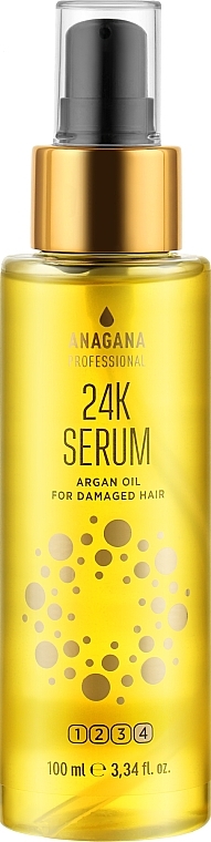 Argan Oil Fluid for Damaged Hair - Anagana 24K Argan Oil Serum — photo N4