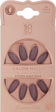 False Nails Set - Sosu by SJ False Nails Medium Stiletto Nudist — photo N2