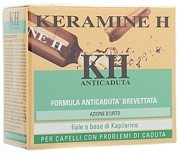 Fragrances, Perfumes, Cosmetics Anti Hair Loss Ampoules - Keramine H Fiale Anti-Caduta
