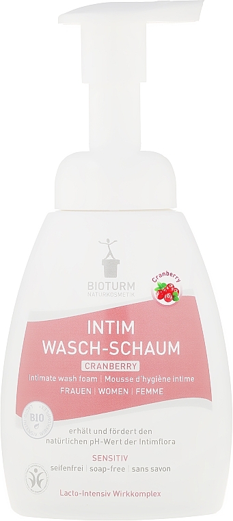 Intimate Wash Foam "Cranberry" - Bioturm Intim Wasch-Schaum Cranberry No.90 — photo N1