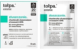 Fragrances, Perfumes, Cosmetics AHA Exfoliating Wipes - Tolpa Estetic Exfoliating Wipe