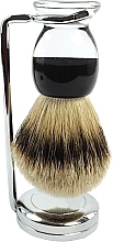 Fragrances, Perfumes, Cosmetics Shaving Brush with a Stand, silver tip badger, acrylic, chrome - Golddachs Brush & Stand, Silver Tip Badger, Acrylic, Chrom