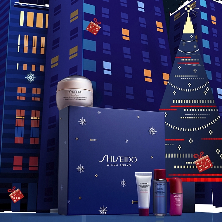Set - Shiseido Benefiance Enriched Holiday Kit (f/cr/50ml + clean/foam/15ml + f/lot/30ml + f/conc/10ml) — photo N3
