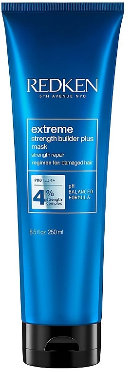 Mask for Damaged Hair - Redken Extreme Strength Builder Plus — photo N1