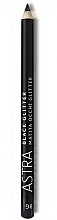 Fragrances, Perfumes, Cosmetics Eye Pencil - Astra Make-up Black Glitter Eye Pencil