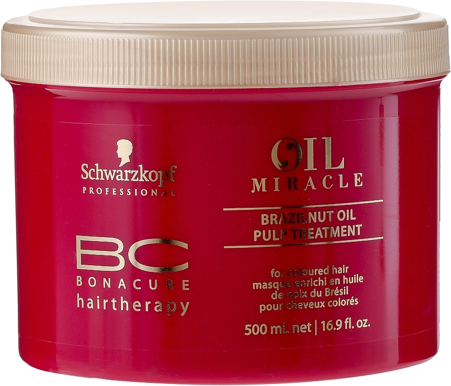 Brazilnut Oil Hair Mask - Schwarzkopf Professional Bonacure BC Miracle Brazilnut Oil Pulp Treatment — photo N6