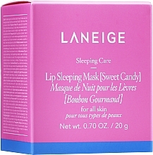 Night Lip Mask - Laneige Lip Sleeping Mask Sweet Candy — photo N14