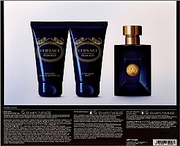 Versace Pour Homme Dylan Blue - Set (edt/50ml + 50ash/b + 50sh/g) — photo N15