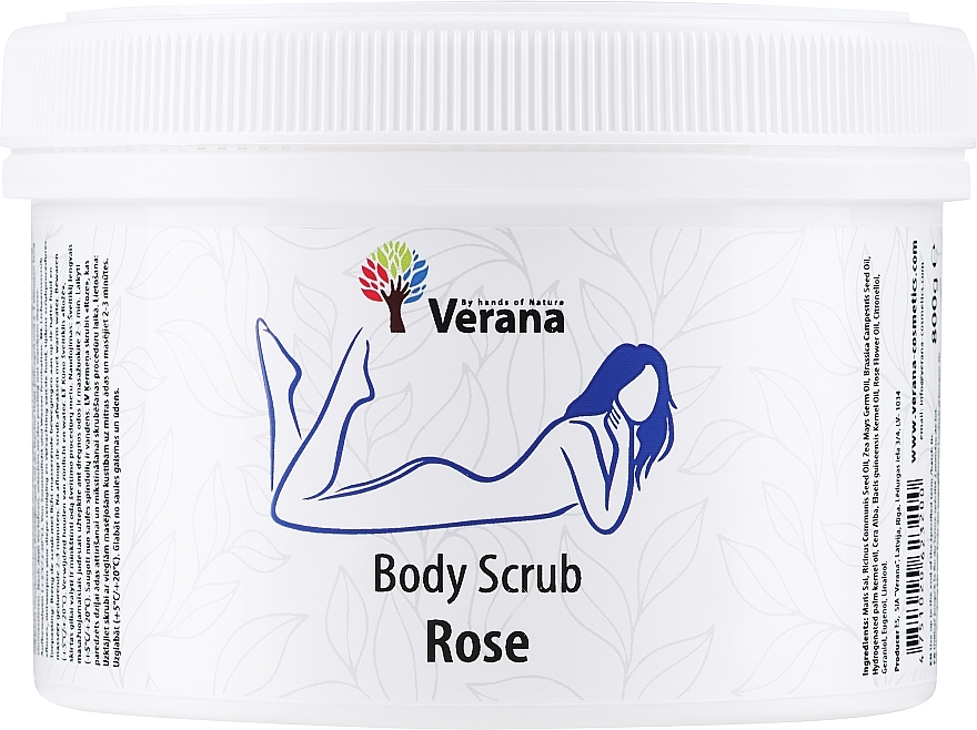 Rose Body Scrub - Verana Body Scrub Rose — photo N2