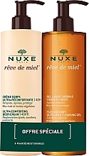 Fragrances, Perfumes, Cosmetics Set - Nuxe Reve de Miel (gel/400ml + cr/400ml)