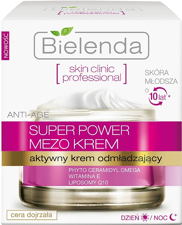 Active Rejuvenating Day & Night Cream - Bielenda Skin Clinic Professional Mezo Anti-age  — photo N1