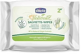 Refreshing Protective Wipes, 20 pcs - Chicco Salviettine Wipes — photo N1