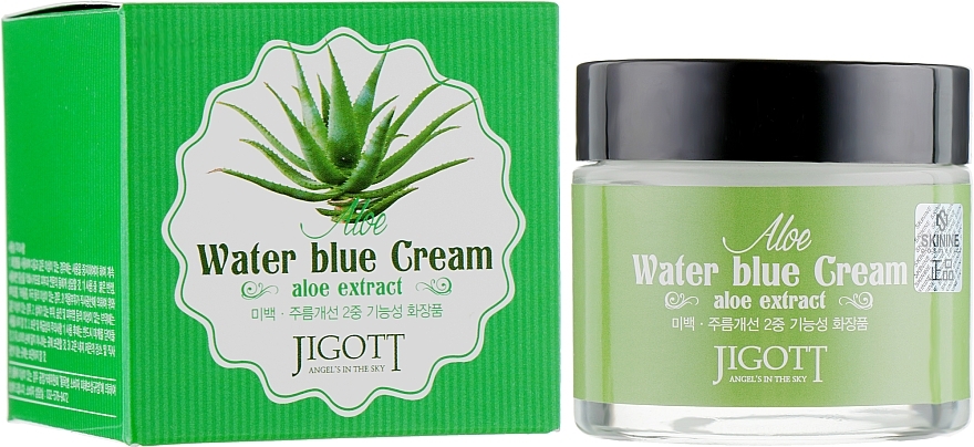 Soothing Cream with Aloe Extract - Jigott Aloe Water Blue Cream — photo N6