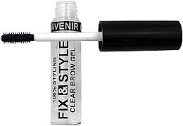 Eyebrow Setting Spray, transparent - Avenir Cosmetics Fix&Style Clear Brow Gel — photo N12