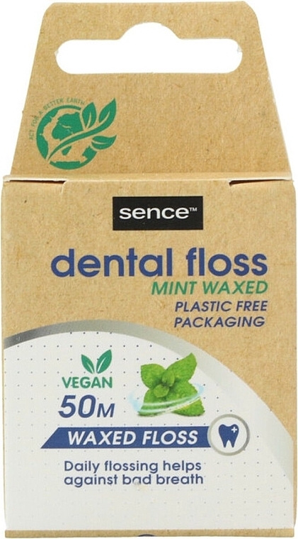 Menthol Dental Floss, 50 m. - Sence Fresh Flosdraad Fresh Mint — photo N1