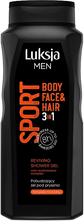 Shower Gel 3in1 - Luksja Men 3in1 Sport Reviving Shower Gel — photo N8