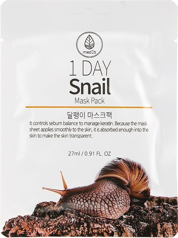 Sheet Mask with Snail Mucin Extract - Med B Mask Pack Snail — photo N6