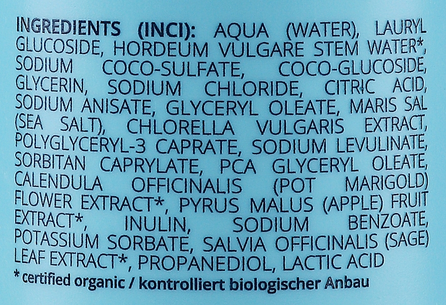 Hair Shampoo 'Algae and Sea Salt' - GRN Pure Elements Sensitive Algae & Sea Salt Shampoo — photo N2