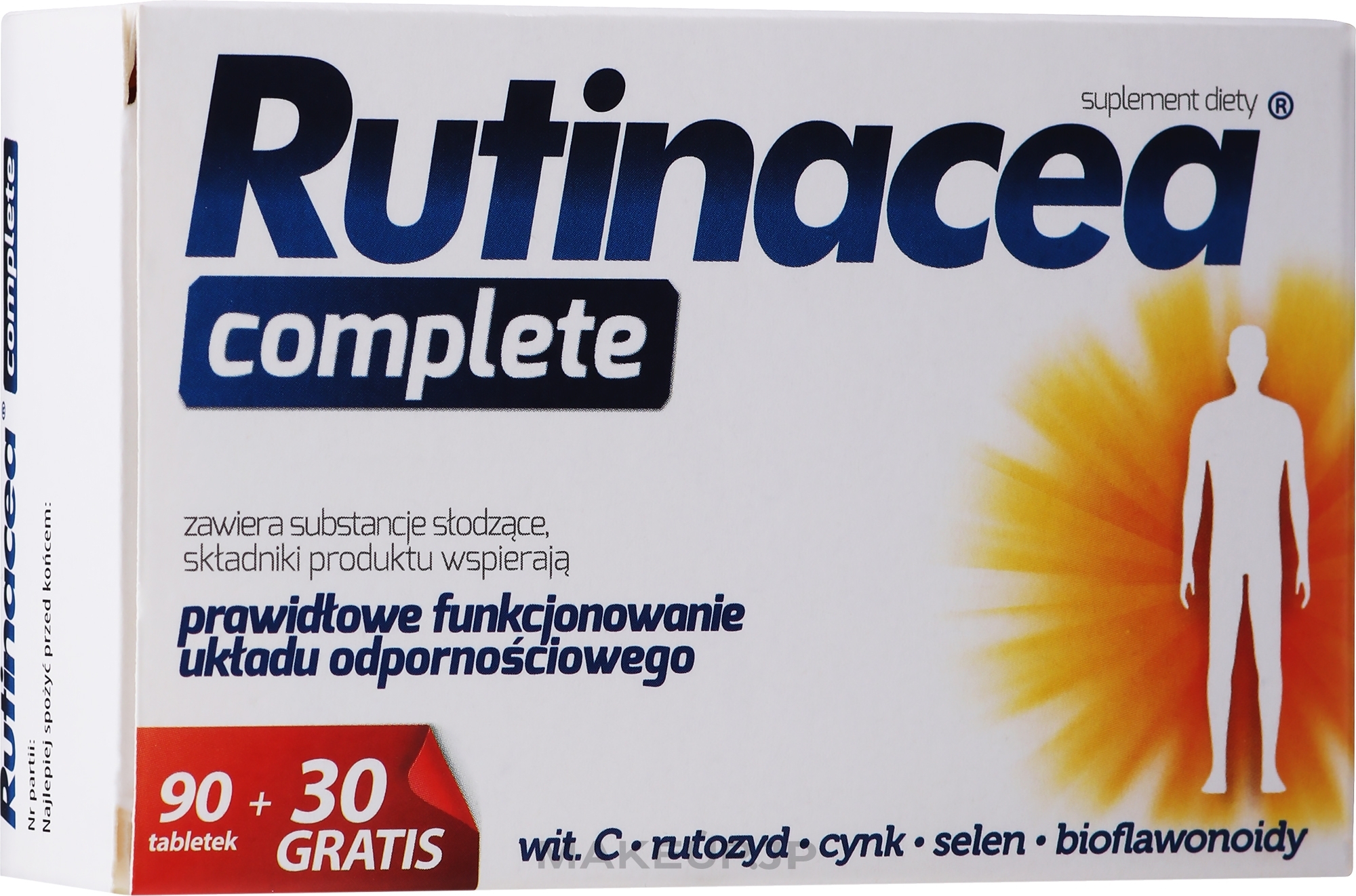 Dietary Supplement Tablets - Aflofarm Rutinacea Complete — photo 120 szt.