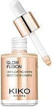 Fragrances, Perfumes, Cosmetics Metal Liquid Highlighter - Kiko Milano Glow Fusion Highlighting Drops