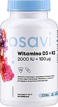 Fragrances, Perfumes, Cosmetics Capsules "Vitamin D3 + K2 2000 IU" - Osavi Vitamin D3 + K2 2000 IU