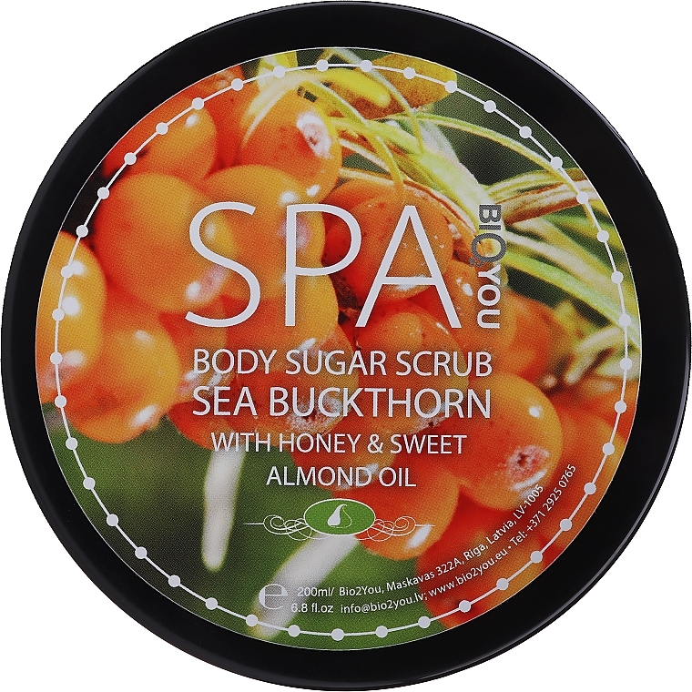 Sea Buckthorn Sugar Body Scrub - Bio2You Body Sugar Scrub — photo N1