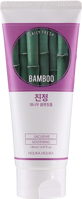 Cleansing Face Foam - Holika Holika Daily Fresh Bamboo Cleansing Foam — photo N6