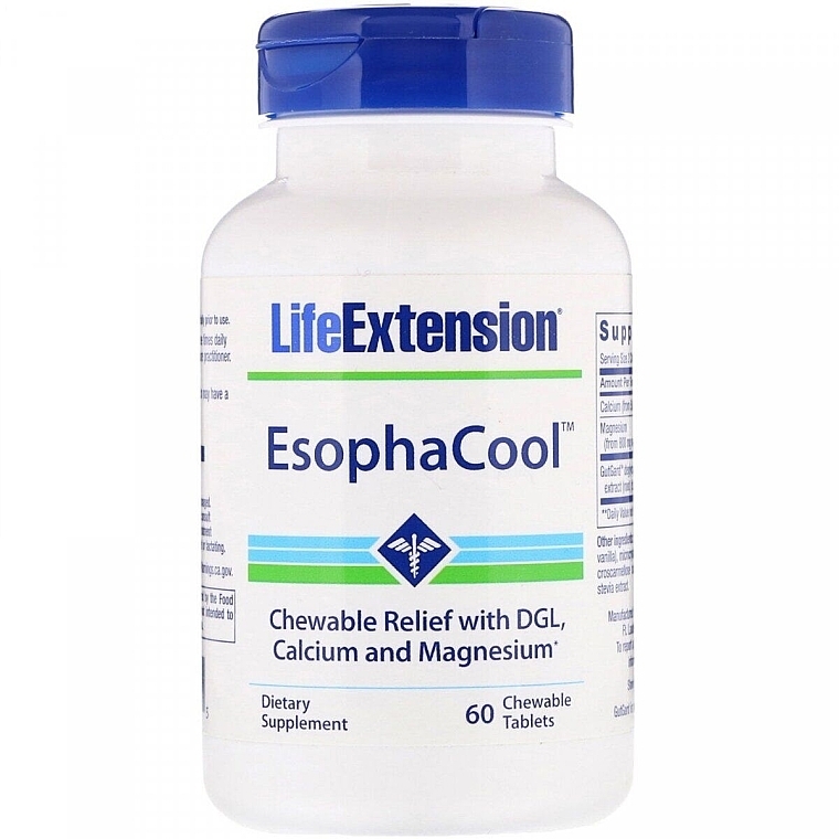 Calcium & Magnesium Dietary Supplement - Life Extension EsophaCool — photo N4