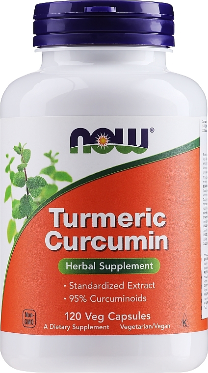 Dietary Supplement, 120pcs - Now Foods Curcumin — photo N3