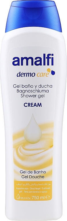 Bath & Shower Gel "Nourishing" - Amalfi Cream Shower Gel — photo N1