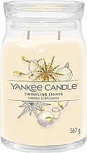 Scented Candle in Jar 'Twinkling Lights', 2 wicks - Yankee Candle Singnature — photo N2